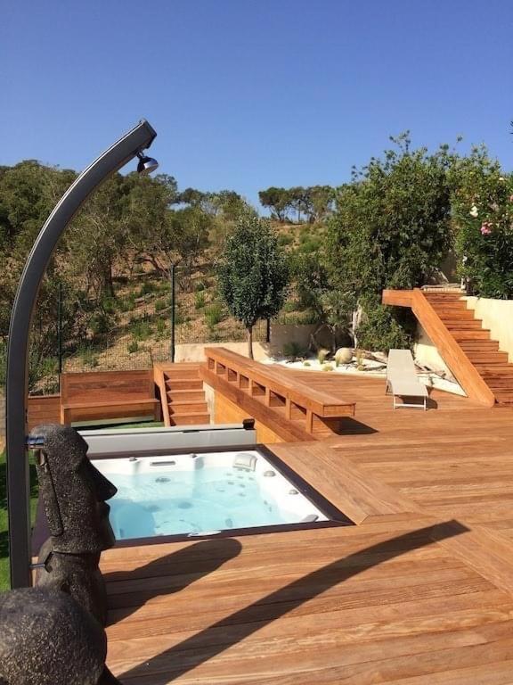 F2 Avec Jacuzzi, Petanque, A 3 Min Mer, Dans Grande Propriete Porticcio  Exterior foto